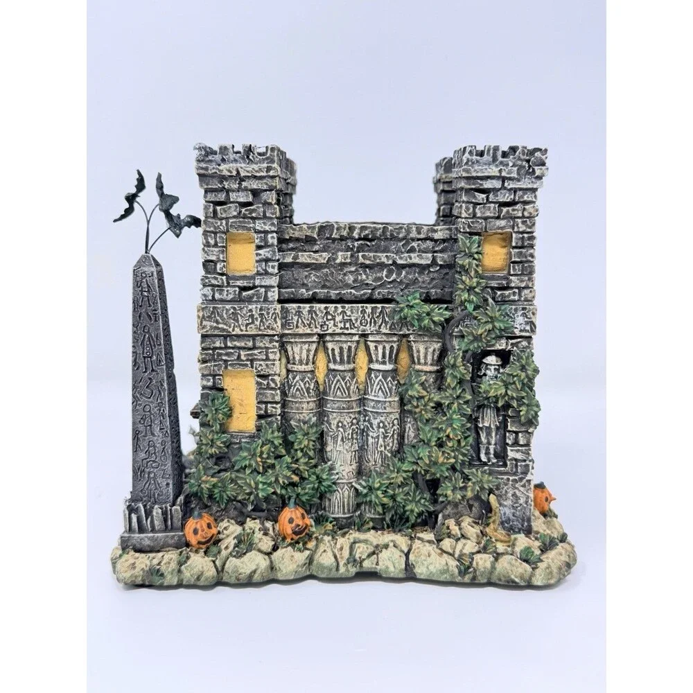 Hawthorne Village Universal Monsters Mummys Museum Collectible Building Box COA